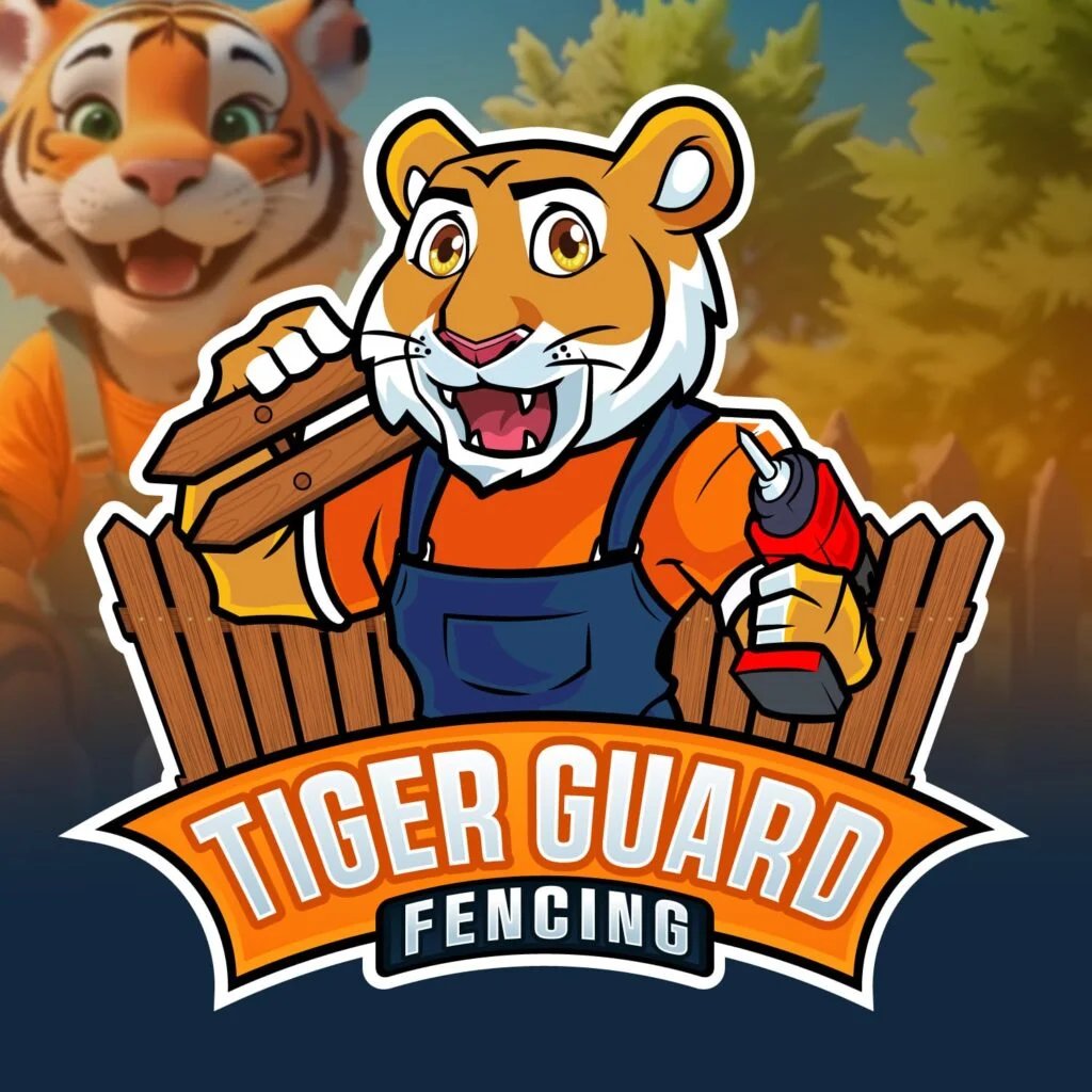 Tiger Guard Fencing bold mascot logo